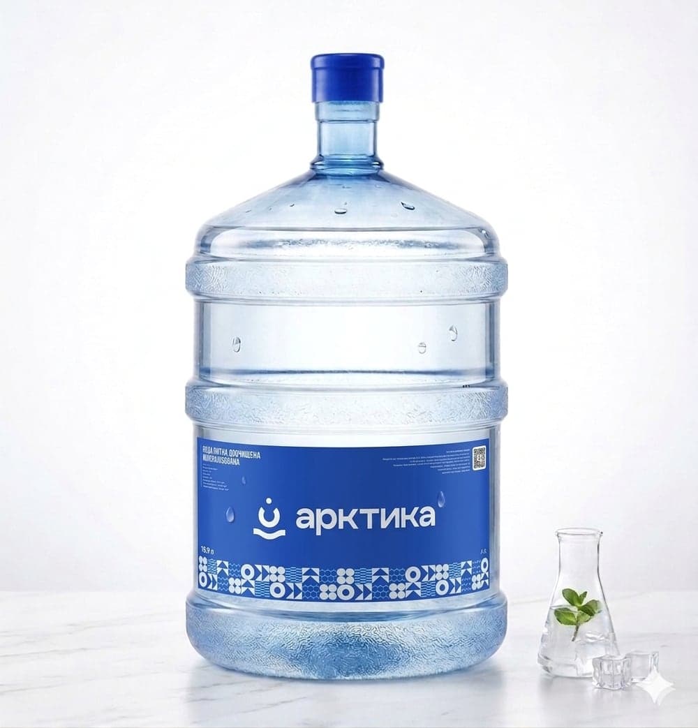 Вода бутильована очищена «Арктика» 18,9 л